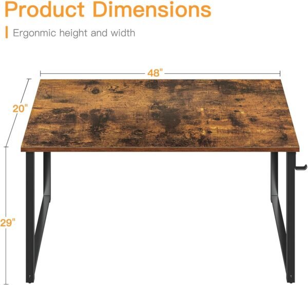 Coleshome 48 Inch Computer Desk Review – Simple and Modern Style