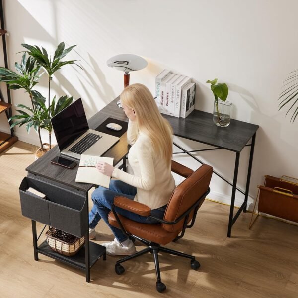 Sweetcrispy AC2-529-L02GY L Shaped Desk Review for Home Office Sweetcrispy AC2-529-L02GY L Shaped Desk Review for Home Office