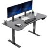 VIVO Electric 63 x 32 inch Standing Desk Workstation, Memory Controller Height Adjustment, 176 lb Frame Support, 2E Series, Black Top Black Frame, DESK-KIT-2E1B VIVO Electric 63 x 32 inch Standing Desk Workstation, Memory Controller Height Adjustment, 176 lb Frame Support, 2E Series, Black Top Black Frame, DESK-KIT-2E1B