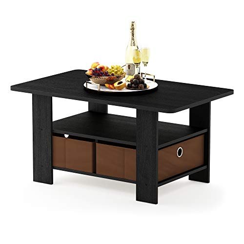 Furinno 11158AM/MBR Andrey Coffee Table with Bin Drawer Review