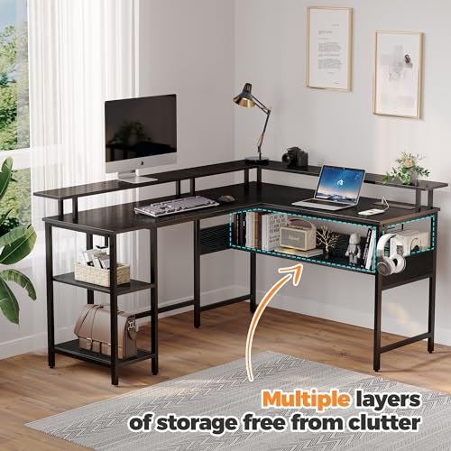 Rolanstar hq-dnzh016-02 Gaming Desk Review: LED Lights, Power Outlets, Storage Rolanstar hq-dnzh016-02 Gaming Desk Review: LED Lights, Power Outlets, Storage