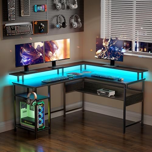 Rolanstar hq-dnzh016-02 Gaming Desk Review: LED Lights, Power Outlets, Storage Rolanstar hq-dnzh016-02 Gaming Desk Review: LED Lights, Power Outlets, Storage