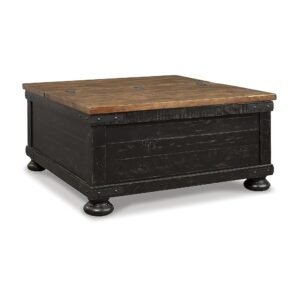 Signature Design by Ashley Valebeck Square Lift Top Cocktail Table, Black Signature Design by Ashley Valebeck Square Lift Top Cocktail Table, Black