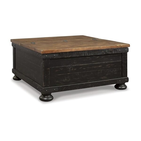 Signature Design by Ashley Valebeck Square Lift Top Cocktail Table, Black Signature Design by Ashley Valebeck Square Lift Top Cocktail Table, Black