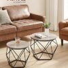VASAGLE ULET040B02 Small Coffee Table Set Review - Modern Design Insights