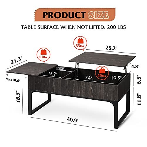 WLIVE ACJ029DK Lift Top Coffee Table Review - Functional and Stylish WLIVE ACJ029DK Lift Top Coffee Table Review - Functional and Stylish