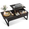 WLIVE Lift Top Coffee Table with Storage, 40.9" Coffee Table with Lifting Top & Sliding Top, Wood Modern Center Table with 2 Hidden Compartment for Living Room, Charcoal Black WLIVE Lift Top Coffee Table with Storage, 40.9" Coffee Table with Lifting Top & Sliding Top, Wood Modern Center Table with 2 Hidden Compartment for Living Room, Charcoal Black
