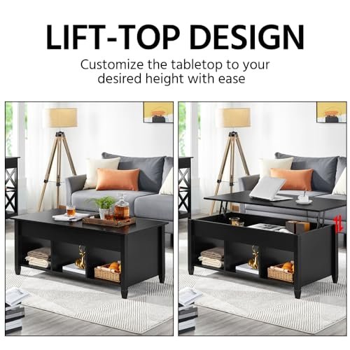 Yaheetech 338ECBA65-994d03f4bd Black Coffee Table Review with Lift-Top Features