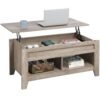Yaheetech Lift Top Coffee Table, Coffee Table with Hidden Storage Compartment & Lower Shelf, 41in Center Table for Living Room, Office, Grey Yaheetech Lift Top Coffee Table, Coffee Table with Hidden Storage Compartment & Lower Shelf, 41in Center Table for Living Room, Office, Grey