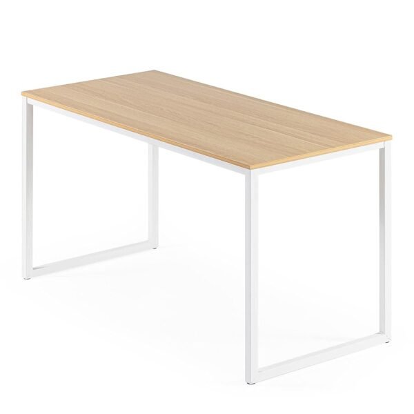 ZINUS Jennifer 55 Inch White Frame Desk, Computer Workstation, Office Desk, Dining Table, Easy Assembly, Natural ZINUS Jennifer 55 Inch White Frame Desk, Computer Workstation, Office Desk, Dining Table, Easy Assembly, Natural