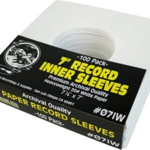 (100) Archival Quality Acid-Free Heavyweight Paper Inner Sleeves for 7" Vinyl Records #07IW (100) Archival Quality Acid-Free Heavyweight Paper Inner Sleeves for 7" Vinyl Records #07IW