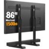 5Rcom Universal TV Stand, Large TV Legs for 37-86 Inch Flat Curved TVs with Cable Management, 6 Height Adjustment Table Top TV Mount Stand Up to 150lbs, Black 5Rcom Universal TV Stand, Large TV Legs for 37-86 Inch Flat Curved TVs with Cable Management, 6 Height Adjustment Table Top TV Mount Stand Up to 150lbs, Black