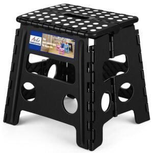 ACKO Folding Step Stool 13 inch Heavy Duty Plastic Foldable Step Stool for Kids and Adults, Small Collapsible Fold Up Stepping Stool 1 Pack ACKO Folding Step Stool 13 inch Heavy Duty Plastic Foldable Step Stool for Kids and Adults, Small Collapsible Fold Up Stepping Stool 1 Pack