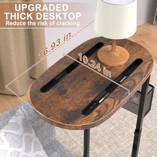 alentar Couch Arm Table Review Adjustable Height TV Tray with Storage Baskets DSTP-1 alentar Couch Arm Table Review Adjustable Height TV Tray with Storage Baskets DSTP-1