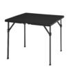 Amazon Basics 34 inch Portable Folding Dining Table with Carrying Handle, Black, 33.9 x 29.1 x 33.9 inch, Square Amazon Basics 34 inch Portable Folding Dining Table with Carrying Handle, Black, 33.9 x 29.1 x 33.9 inch, Square