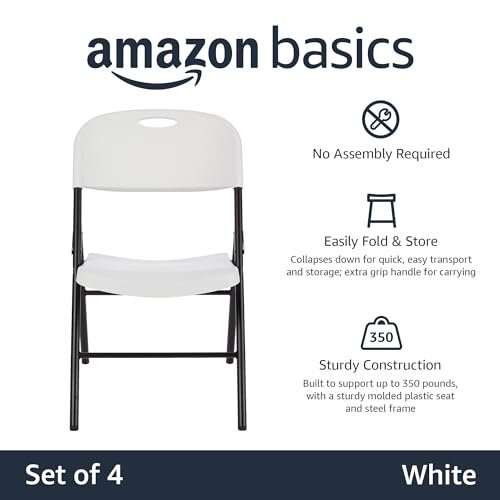 Amazon Basics Folding Chairs Review Sturdy Comfortable Portable 4-Pack for Office Amazon Basics Folding Chairs Review Sturdy Comfortable Portable 4-Pack for Office