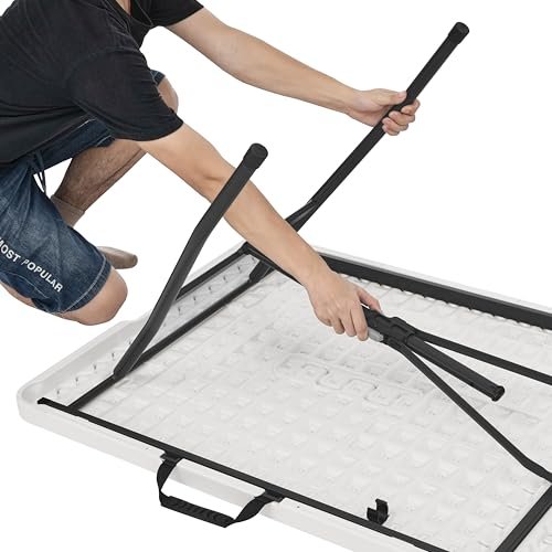 Amazon Basics Folding Tables 6ft White Review Durable Portable Table for Indoor Outdoor Use Amazon Basics Folding Tables 6ft White Review Durable Portable Table for Indoor Outdoor Use