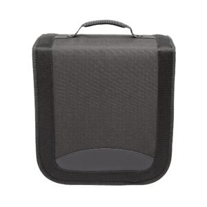 Amazon Basics Polyester CD/DVD Portable Storage Binder, 400-capacity, Black Amazon Basics Polyester CD/DVD Portable Storage Binder, 400-capacity, Black