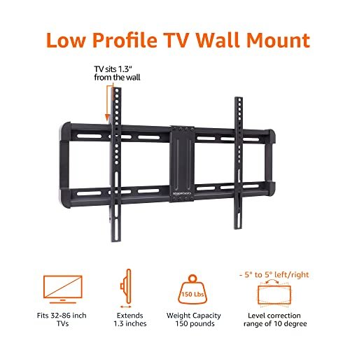 Amazon Basics TV Wall Mount Review Low Profile Design for 32 to 86 Inch TVs Amazon Basics TV Wall Mount Review Low Profile Design for 32 to 86 Inch TVs
