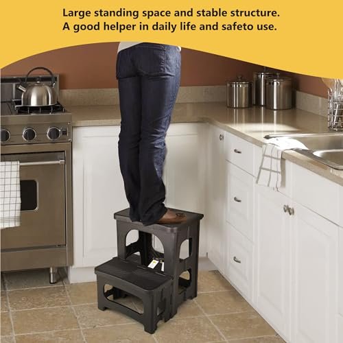 Amoise Folding Stool Review Portable 2-Step Non-Slip Step Stool for Home Amoise Folding Stool Review Portable 2-Step Non-Slip Step Stool for Home