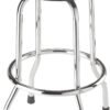 BIG RED Torin Swivel Bar Stool: Padded Garage/Shop Seat with Chrome Plated Legs, Black, 28.74" Tall, 18.5" Diameter