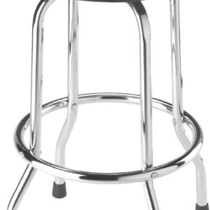 BIG RED Torin Swivel Bar Stool: Padded Garage/Shop Seat with Chrome Plated Legs, Black, 28.74" Tall, 18.5" Diameter BIG RED Torin Swivel Bar Stool: Padded Garage/Shop Seat with Chrome Plated Legs, Black, 28.74" Tall, 18.5" Diameter