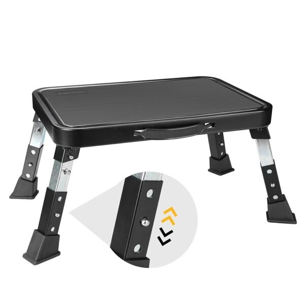 BONTEC 3-Level Adjustable Folding Step Stool, 330lbs Heavy Duty Metal Ladder with Anti-Slip Pedal & Locking Legs, Portable Foldable Step Stool for Adults, Seniors, RV, Kitchen,... BONTEC 3-Level Adjustable Folding Step Stool, 330lbs Heavy Duty Metal Ladder with Anti-Slip Pedal & Locking Legs, Portable Foldable Step Stool for Adults, Seniors, RV, Kitchen,...