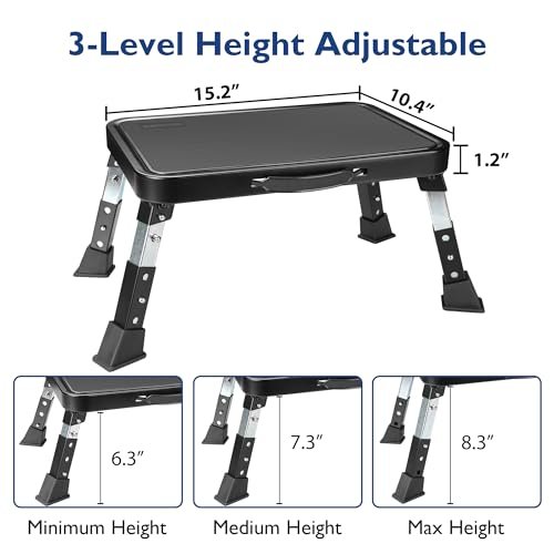 BONTEC Folding Step Stool Review 3-Level Adjustable Portable Heavy Duty Ladder BONTEC Folding Step Stool Review 3-Level Adjustable Portable Heavy Duty Ladder