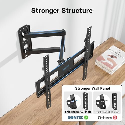 BONTEC Full Motion TV Wall Mount Review Best Swivel Tilt Bracket for 26 to 60 Inch TVs