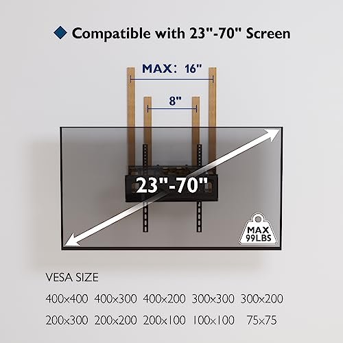 BONTEC Full Motion TV Wall Mount Review for 23-70 Inch TVs with Versatile Adjustability