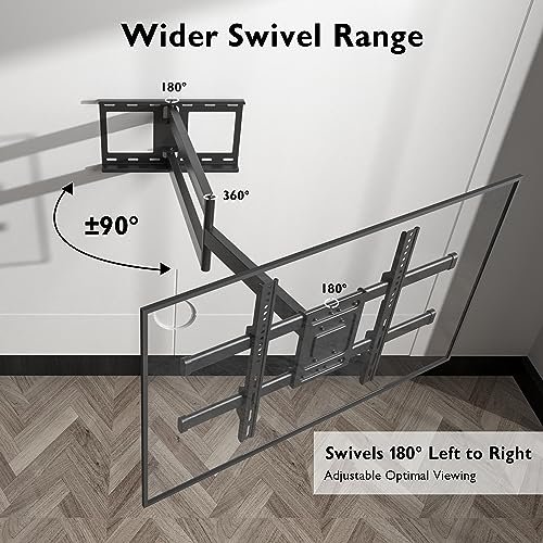 BONTEC Full Motion TV Wall Mount Review for 32-75 Inch TVs with Long Arm
