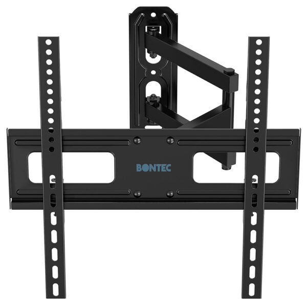 BONTEC Full Motion TV Wall Mount Swivel Tilt Extension for 26-60 Inch LED LCD Flat & Curved TVs, Corner Wall Mount TV Bracket Capability with 88lbs, Max. VESA 400x400mm
