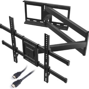 BONTEC TV Wall Mount with Extra Long Articulated Arm for 32-75 Inch TVs, Holds Up to 132lbs, Full Motion Dual Arm Long Reach TV Bracket with Tilt, Swivel, and Level Adjustment,... BONTEC TV Wall Mount with Extra Long Articulated Arm for 32-75 Inch TVs, Holds Up to 132lbs, Full Motion Dual Arm Long Reach TV Bracket with Tilt, Swivel, and Level Adjustment,...