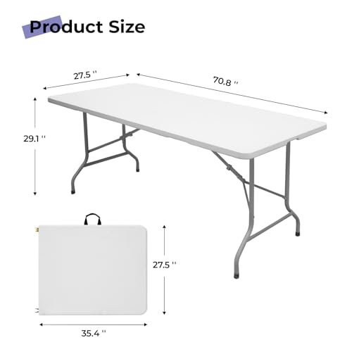 Byliable 6ft Folding Table Review Portable Heavy Duty Plastic Utility Table Insights Byliable 6ft Folding Table Review Portable Heavy Duty Plastic Utility Table Insights