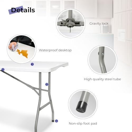 Byliable 6ft Folding Table Review Portable Heavy Duty Plastic Utility Table Insights Byliable 6ft Folding Table Review Portable Heavy Duty Plastic Utility Table Insights