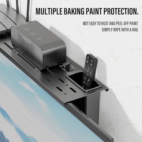 CABTE Steel TV Top Shelf Review Durable Adjustable Audio-Video Shelving Stand