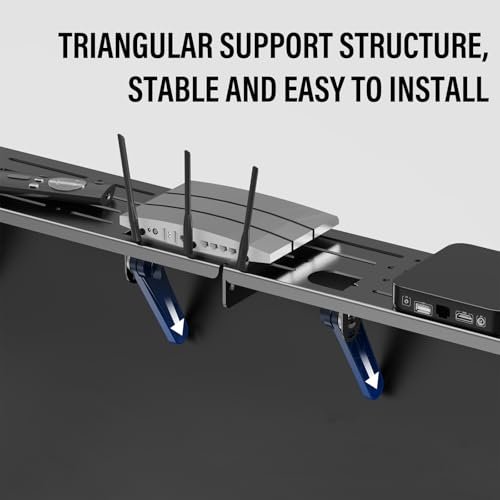 CABTE Steel TV Top Shelf Review Durable Adjustable Audio-Video Shelving Stand