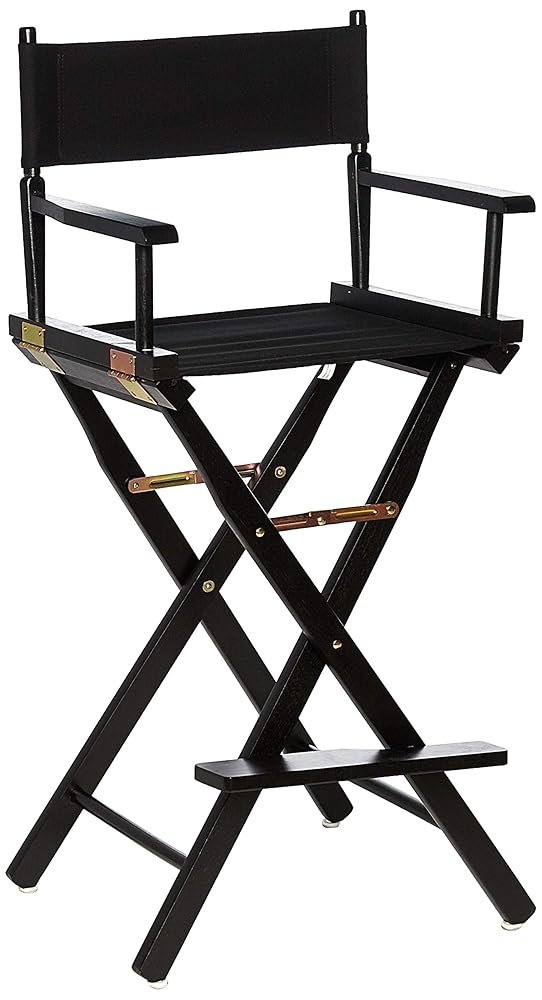 Casual Home Director's Chair ,Black Frame/Black Canvas,30" - Bar Height Casual Home Director's Chair ,Black Frame/Black Canvas,30" - Bar Height