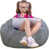 Classic Bean Bag Chair, with Faux Rabbit Fur Cover for Teens and Kids, Memory Foam Bean Bag Chairs, Ultra Soft Faux Fur Fabric, 2.5 feet Round Fluffy Bean Bag Sofa Classic Bean Bag Chair, with Faux Rabbit Fur Cover for Teens and Kids, Memory Foam Bean Bag Chairs, Ultra Soft Faux Fur Fabric, 2.5 feet Round Fluffy Bean Bag Sofa