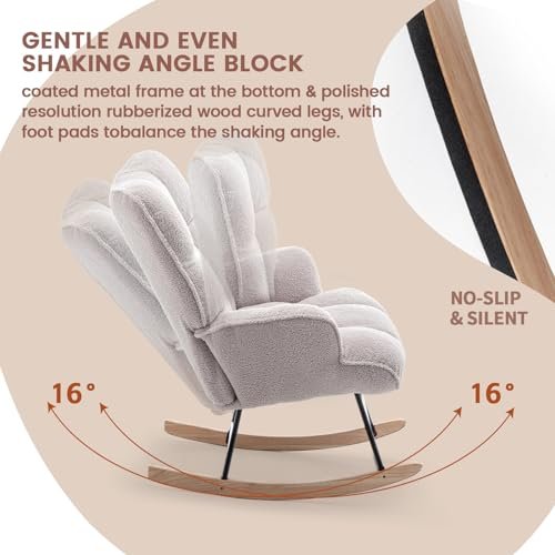 Comfy Nursery Glider Chair SAETSFEG Review Ergonomic Design and Cozy Sherpa Comfort Comfy Nursery Glider Chair SAETSFEG Review Ergonomic Design and Cozy Sherpa Comfort