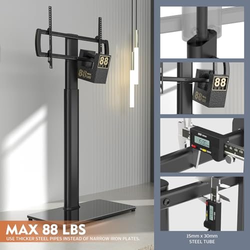 Comprehensive Review of Hemudu Floor TV Stand HT1002B Best for 27 to 65 Inch TVs