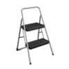COSCO 11137PBL1E 2 Household Folding Steel Step Stool, Platinum COSCO 11137PBL1E 2 Household Folding Steel Step Stool, Platinum