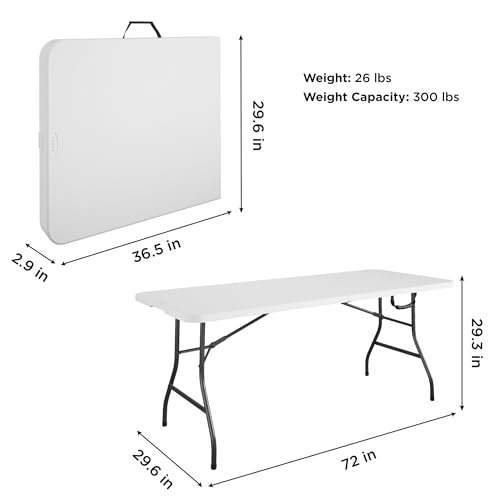 Cosco Fold-in-Half 6ft Folding Table Review Durable Lightweight Indoor Outdoor Solution Cosco Fold-in-Half 6ft Folding Table Review Durable Lightweight Indoor Outdoor Solution