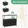 DUMOS TV Stand Review 5 Fabric Drawer Dresser for Bedroom Entertainment Center