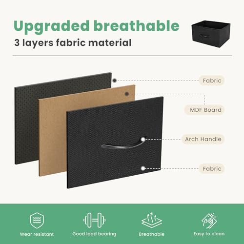 DUMOS TV Stand Review 5 Fabric Drawer Dresser for Bedroom Entertainment Center