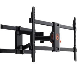 ECHOGEAR Full Motion Articulating TV Wall Mount Bracket for TVs Up to 82" - Smooth Extension, Swivel, & Tilt - Wall Template for Easy Install - Centers & Levels After Mounting... ECHOGEAR Full Motion Articulating TV Wall Mount Bracket for TVs Up to 82" - Smooth Extension, Swivel, & Tilt - Wall Template for Easy Install - Centers & Levels After Mounting...