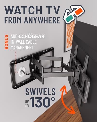 ECHOGEAR MaxMotion TV Wall Mount Review Best Full Motion Mount for Large TVs