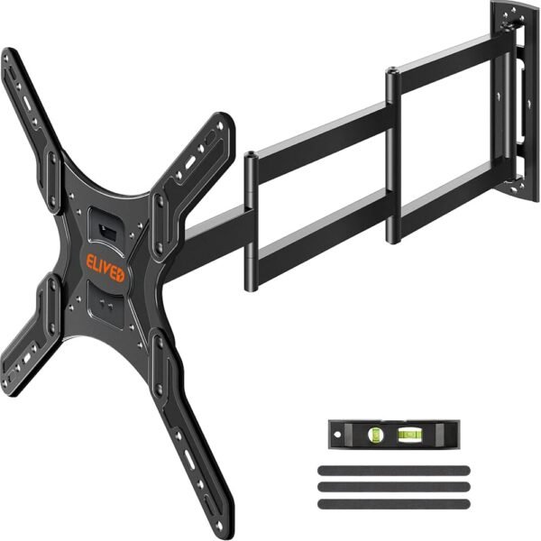 ELIVED Long Arm TV Wall Mount for Most 26-65 Inch TVs, 37.4 Inch Long Extension TV Mount Swivel and Tilt, Full Motion Wall Mount tv Bracket Fit Max VESA 400x400mm, Holds up to... ELIVED Long Arm TV Wall Mount for Most 26-65 Inch TVs, 37.4 Inch Long Extension TV Mount Swivel and Tilt, Full Motion Wall Mount tv Bracket Fit Max VESA 400x400mm, Holds up to...