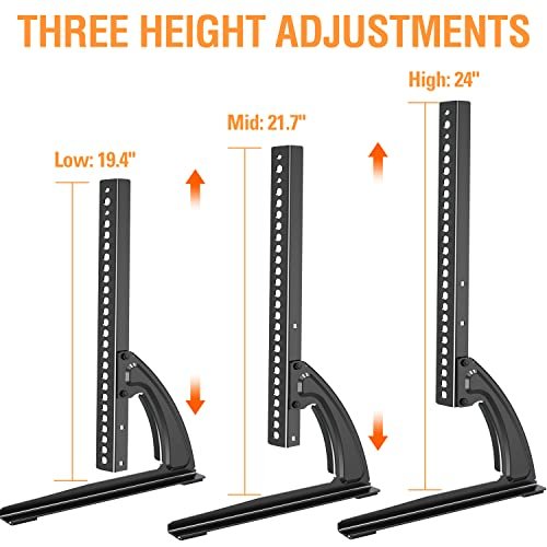 ELIVED Universal Tabletop TV Stand Review Best Adjustable Mount for 27 to 55 Inch TVs