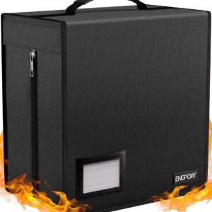 ENGPOW Fireproof CD Case, CD/DVD Storage Box,400 Capacity CD Binder DVD Storage Holder with Zippers, Portable Large Card Media Wallet Organizer Safe for Home Office Travel... ENGPOW Fireproof CD Case, CD/DVD Storage Box,400 Capacity CD Binder DVD Storage Holder with Zippers, Portable Large Card Media Wallet Organizer Safe for Home Office Travel...